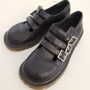 90's Vintage Mary Jane Punk Goth Platform Flats